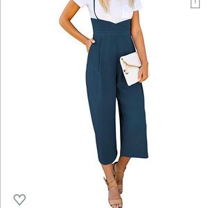 High-waisted, wide leg pants & shirt